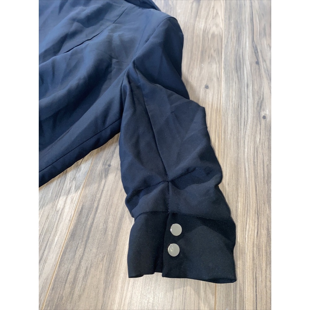 Fashion Nova Women's Business Casual Blazer Black Size Medium 3/4 Sleeve - Picture 5 of 6